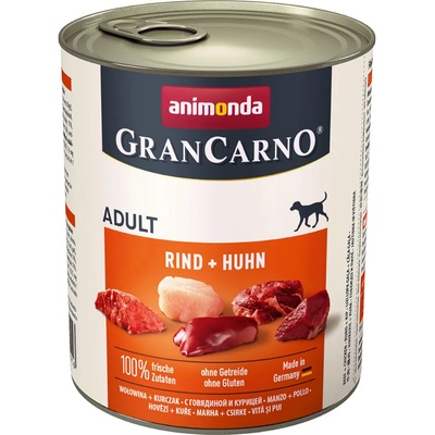 Animonda 24x800г Adult Animonda GranCarno Original говеждо и пилешко