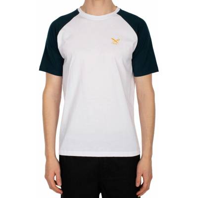 IrieDaily Chestflag Raglan tričko modrá biela