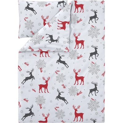 LIVARNO fleece povlečení sob/bílá 140x200 70x90 – Zboží Mobilmania