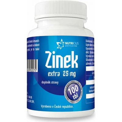 Nutricius Zinek EXTRA 25 mg 100 tabliet