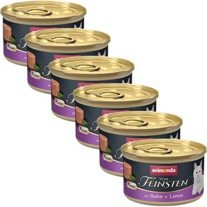 Animonda Vom Feinsten Cat Adult - пиле и агне 6 x 85 г