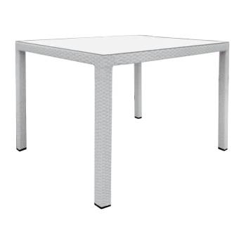 Image 1 of Horecano МАСА PVC РАТАН 90x90x75см(B 1016W)БЯЛА и Черна (0195296)