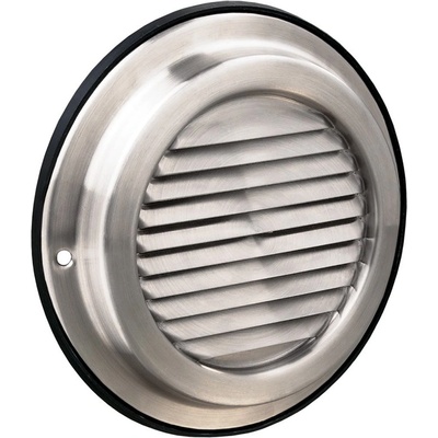 Dalap Вентилационна решетка от неръждаема стомана с фиксирани жалузи Ø 150 мм (99502)