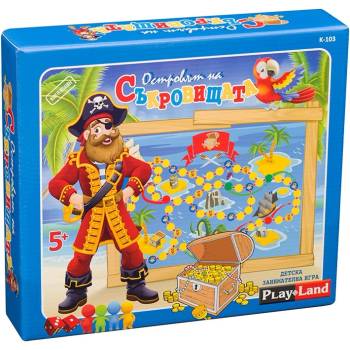 Play Land Настолна игра PlayLand - Островът на съкровищата - Детска (K-103)