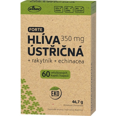 Vitar Hlíva ústřičná+echinacea+rakytník EKO 60 kapsúl