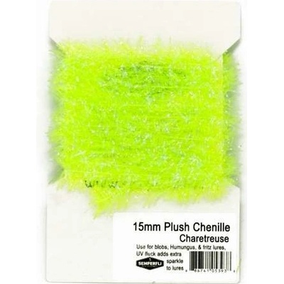 Semperfli Šenylka Plush Transluscent Chenille Fluoro Rhyacophilia Green 15mm