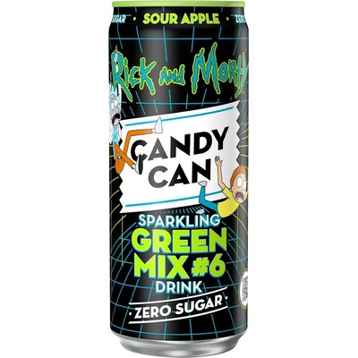 Candy Can sycená limonáda bez cukru s příchutí jablka 330 ml