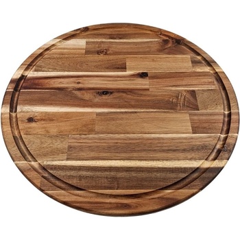 Луксозен въртящ поднос за сервиране от акация (6158)