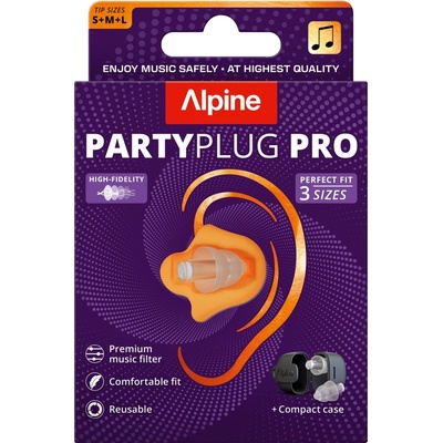 Alpine PartyPlug Pro Natural Chrániče 21 dB Transparentná
