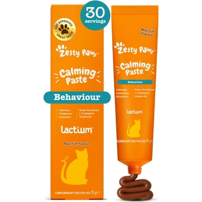 Zesty Paws Calming Paste (75 g) - функционална хранителна добавка за котки за спокойствие и благопол