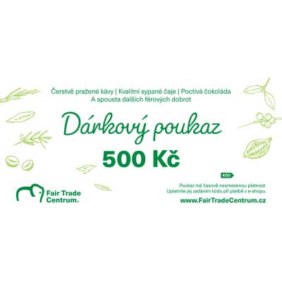 Fairobchod Darčekový poukaz na 500 Sk, tlačený
