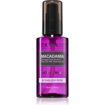 KUNDAL Macadamia Ultra Serum English Rose регенериращ серум за масло за увредена коса 100ml