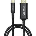 ACEFAST Кабел с поддръжка на 4K за свързване от USB-C към HDMI - Acefast C1 USB-C to HDMI Cable 4K 60Hz HDR (черен) (180 см) (C1-10)
