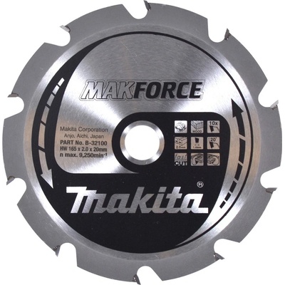 Makita pilový kotouč 165x20mm 10T=old B-02917 B-08159