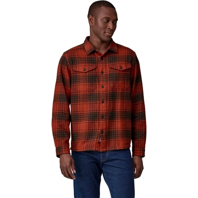 Patagonia M's Fjord flannel shirt cascade burnished red 24
