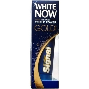 Signal White Now Triple Power zubní pasta s bělicím účinkem Gold 50 ml