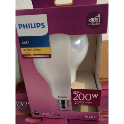 Philips 8718699764630 LED žárovka 1x23W E27 3452lm 2700K teplá bílá, matná bílá, EyeComfort