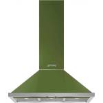 Smeg Абсорбатор SMEG Portofino KPF9OG, 275W, А+, 781 м3/ч, 3 скорости, 3 филтъра, Антивъзвръщателен клапан, Инокс, LED, Зелен (KPF9OG)
