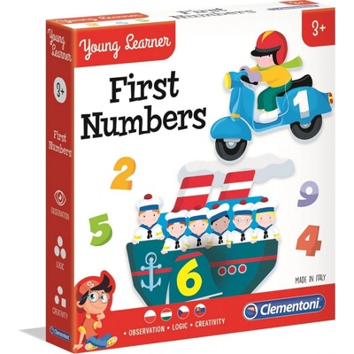 Clementoni Young Learner Prvé čísla 9x2 dielov