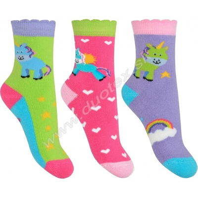 SOCKS4FUN Zimné ponožky W 5173 jednorozec 4 k.4