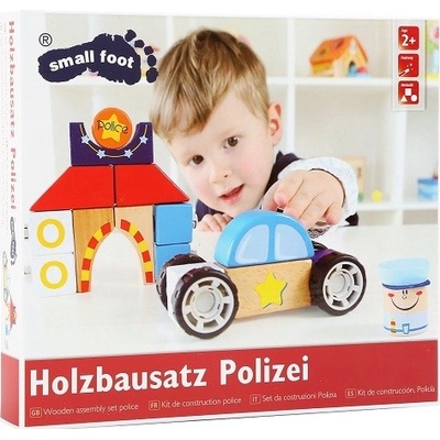 Small Foot Auto s kostkami Policie