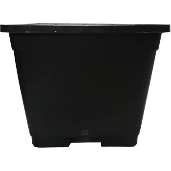 Image 1 of Квадратна черна саксия 37х37x27см