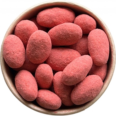 Nutworld Mandle v bílé čokoládě a jahodovém prášku 200 g