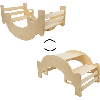 Five O Nine Crew Piknikový stůl a houpačka 2v1 - přírodní hnědá