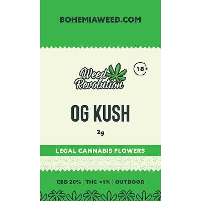 WEED REVOLUTION JAMAICA OUTDOOR CBD 20% a THC 1% 2g