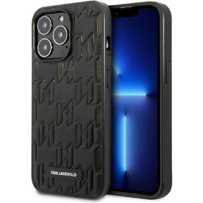 KARL LAGERFELD Кейс Karl Lagerfeld KLHCP13XMNMP1K за iPhone 13 Pro Max 6, 7", твърд, черен / черен, Monogram Plaque (3666339049157)