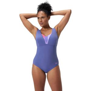 Speedo Цял бански womens shaping printed opusgem