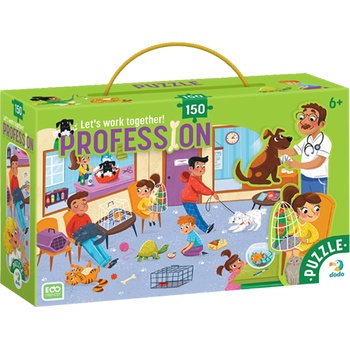 dodo Детски пъзел Dodo - Ветеринарен лекар, 150 части (300621)