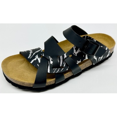 Santé Bio Life Valeria dámské zdravotní pantofle vzor černá