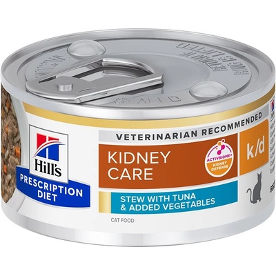 Hill's Hill s Prescription Diet k/d Stew Грижа за бъбреците консерви за котки тон 82 г