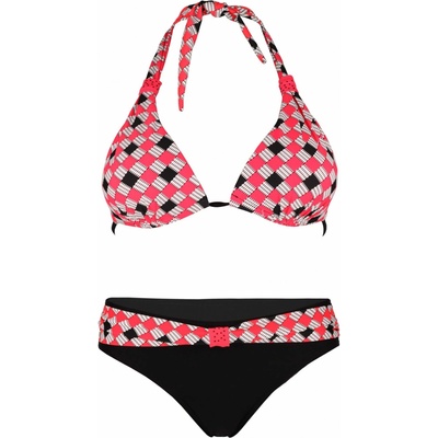 Madma S488 vyztužené bikiny pro štíhlé ženy světle červená