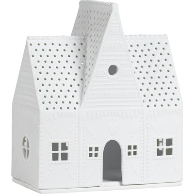 räder Porcelánový svícen Gingerbread House Large, bílá barva, porcelán – Zboží Dáma