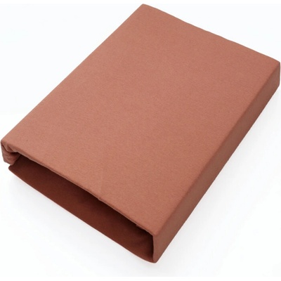 Brotex Jersey prostěradlo Exclusive kávové 90x200