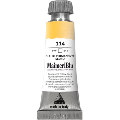 Maimeri Blu Акварелна боя Permanent Yellow Deep 114 12 ml 1 бр (M1609114)
