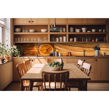 DIMEX ART s. r. o Фототапет за кухня - дървен чеп 420 x 60 см