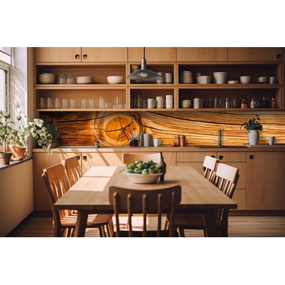 DIMEX ART Фототапет за кухня - дървен чеп 420 x 60 см