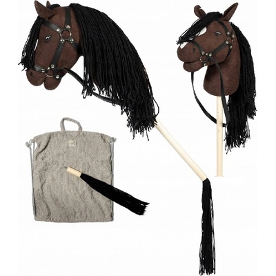 Hobby koník na tyči s ocasem By Astrup Hobby Horse Brown – Zboží Dáma