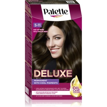 Schwarzkopf Palette Deluxe перманентната боя за коса цвят 5-11 Light Ash Brown