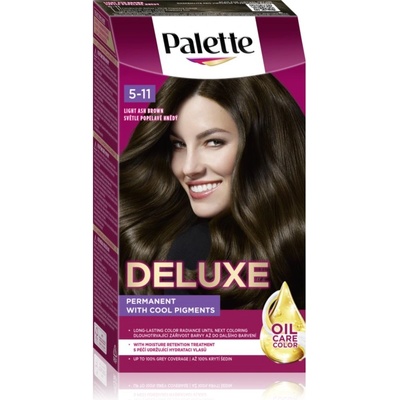 Schwarzkopf Palette Deluxe перманентната боя за коса цвят 5-11 Light Ash Brown
