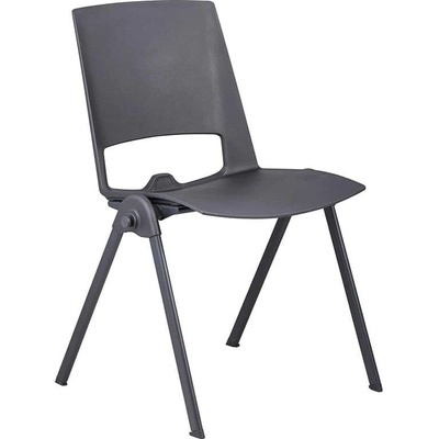 RFG Посетителски стол RFG Sweet Black, полипропилен, до 120 kg, черен, 4 броя в (4010100484)