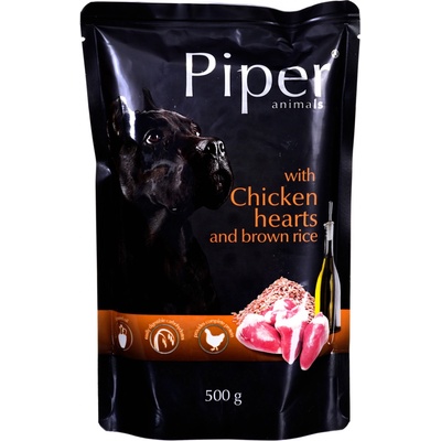 Piper Adult s kuracími srdciami a hnedou ryžou 500 g