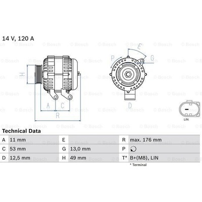 Alternátor BOSCH 0 986 082 220