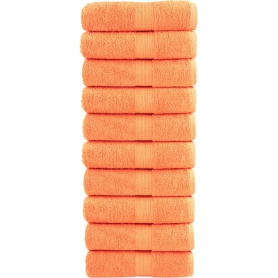 vidaXL Премиум кърпи за гости SOLUND 10 бр. оранжеви 30x50 см 600 г/м2 (137376)