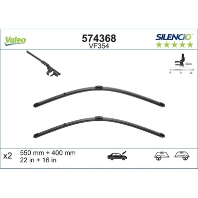 Valeo Silencio X-TRM 550+400 mm ST VM354