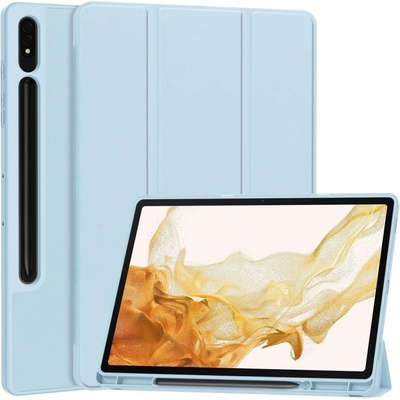 Vsetkonamobil 62805 LEATHER Zaklápací obal pre Samsung Galaxy Tab S9+ / S10+ svetlomodrý