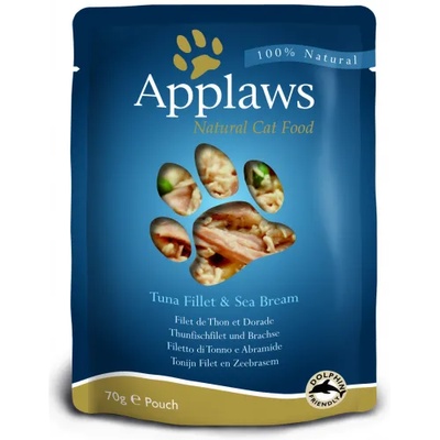 Applaws Tuna with Seabream in Broth - пауч риба тон и ципура в бульон 70 гр 8004